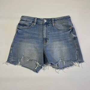 Dear John Denim Shorts Size 26 Blue Ivy Super High Rise Distressed Cut-Off